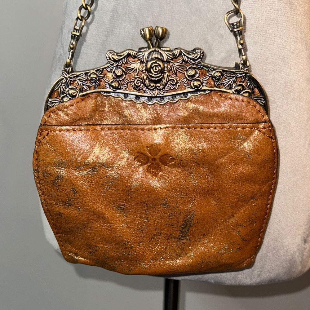 Patricia Nash Provençal Escaoe Beaded Carmonita Small Frame leather Clutch EUC - Picture 11 of 15